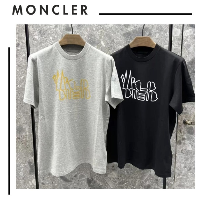 MONCLER モンクレール●カーブロゴ グラフィック半袖Tシャツ