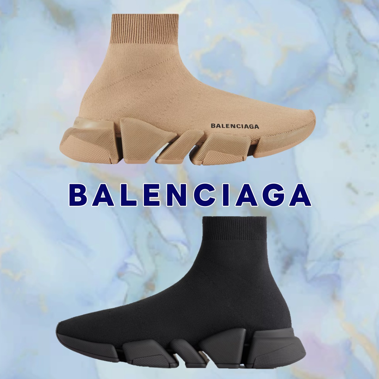 【BALENCIAGA】Speed 2.0 スニーカー リサイクルニット