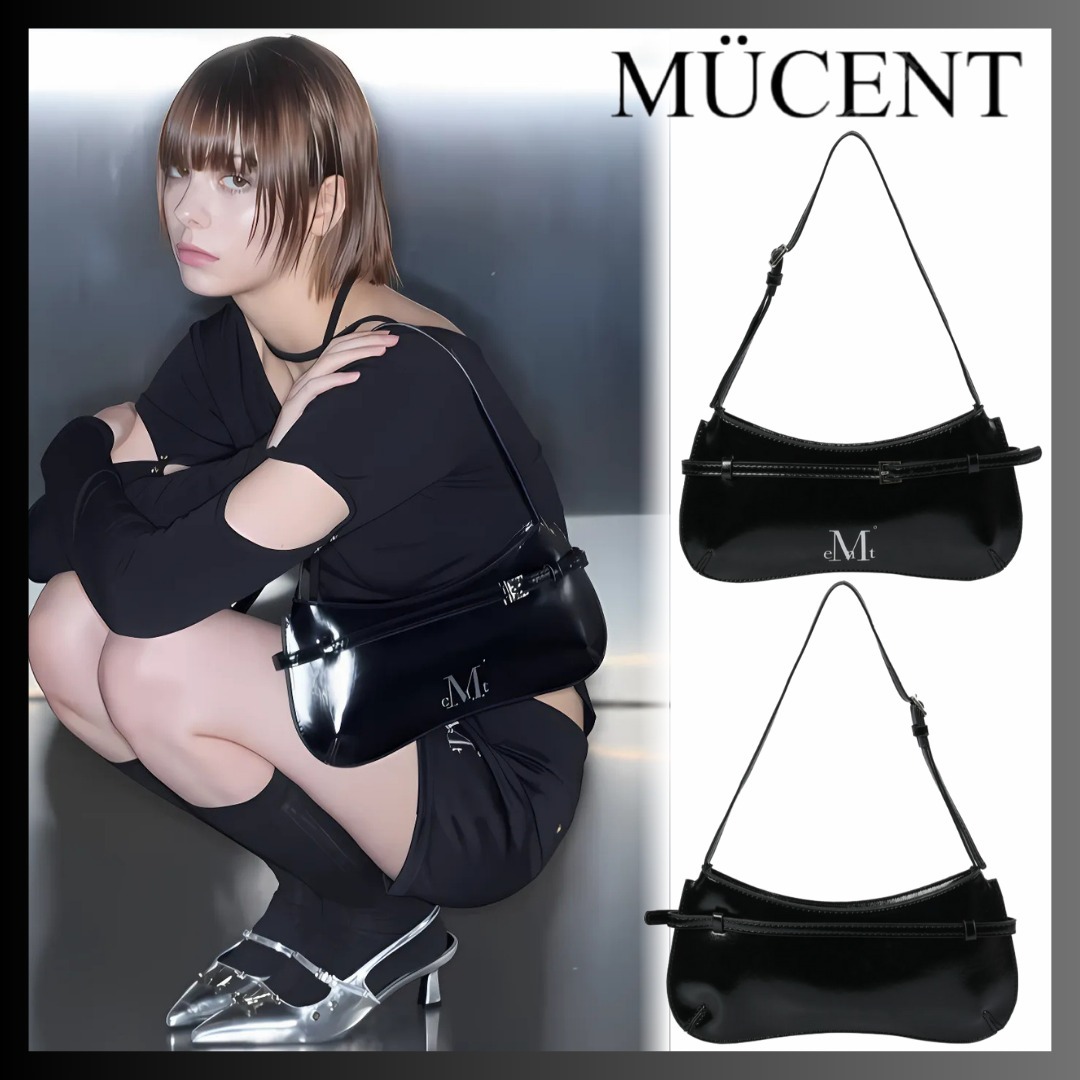MUCENT☆大人気♪Eren Belt Strap Leather Shoulder Bag Unisex