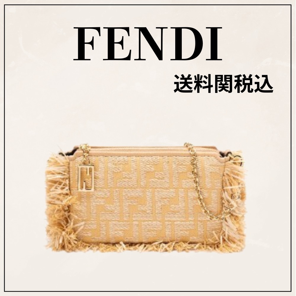 ★送関込★【FENDI】バゲット スリム クラッチ
