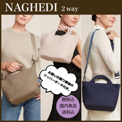 2WAY ピンク系 Naghedi(ナゲディ) トートバッグ(レディース