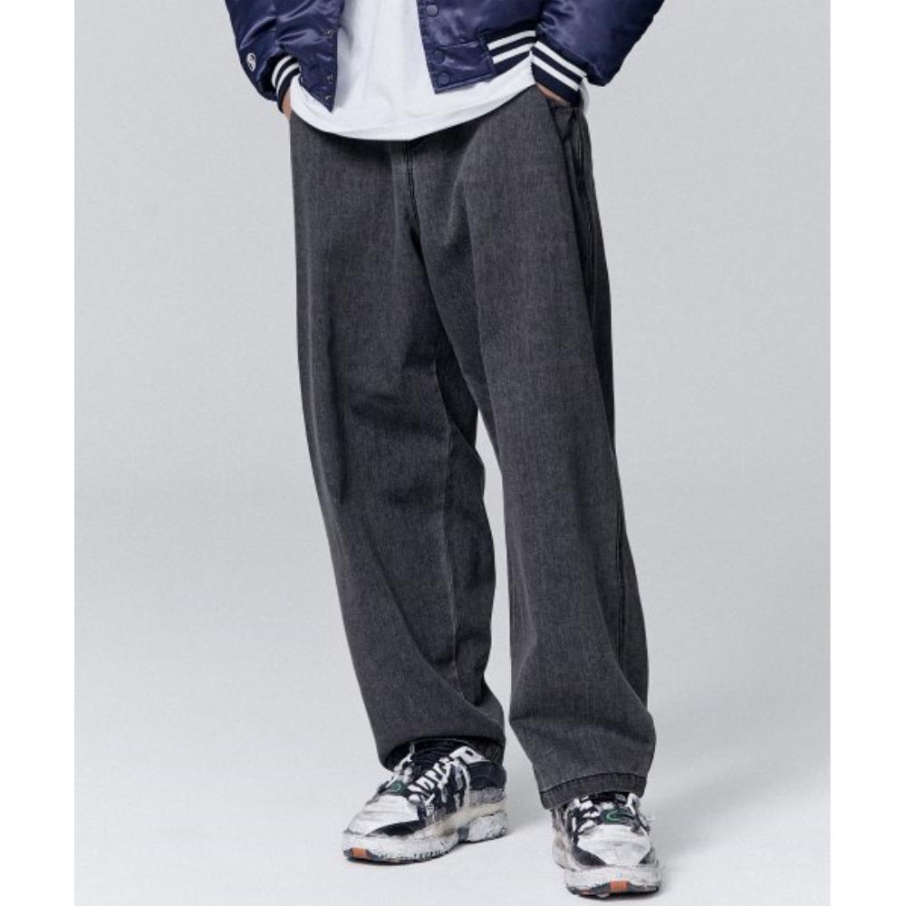 デニム・ジーパン NOT4NERD Side One Tuck Denim Balloon Pants Black PT064BK