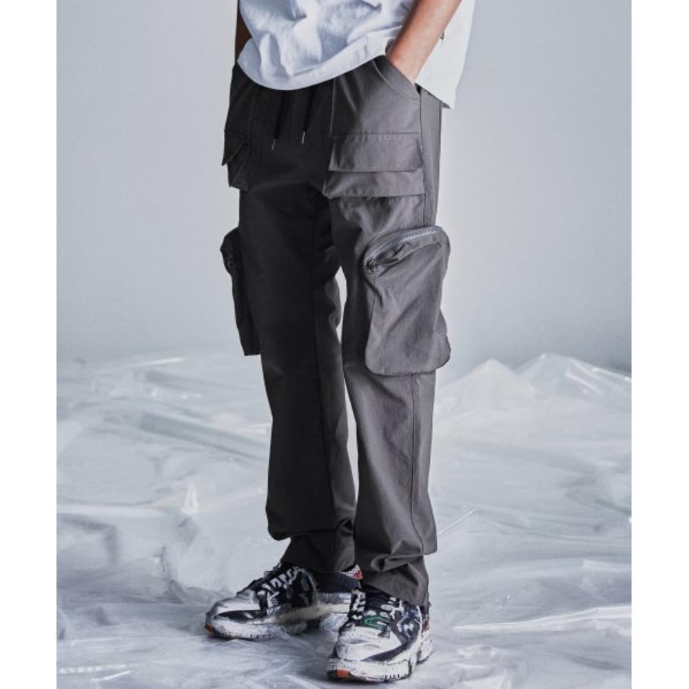 デニム・ジーパン NOT4NERD Nylon Utility Zipper Cargo Pants Charcoal PT027CH