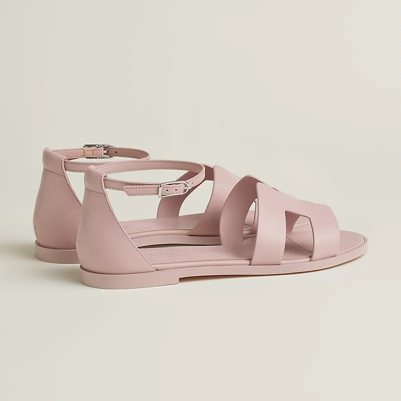 《HERMES》sandales-santorini サンダル ピンク Hカット