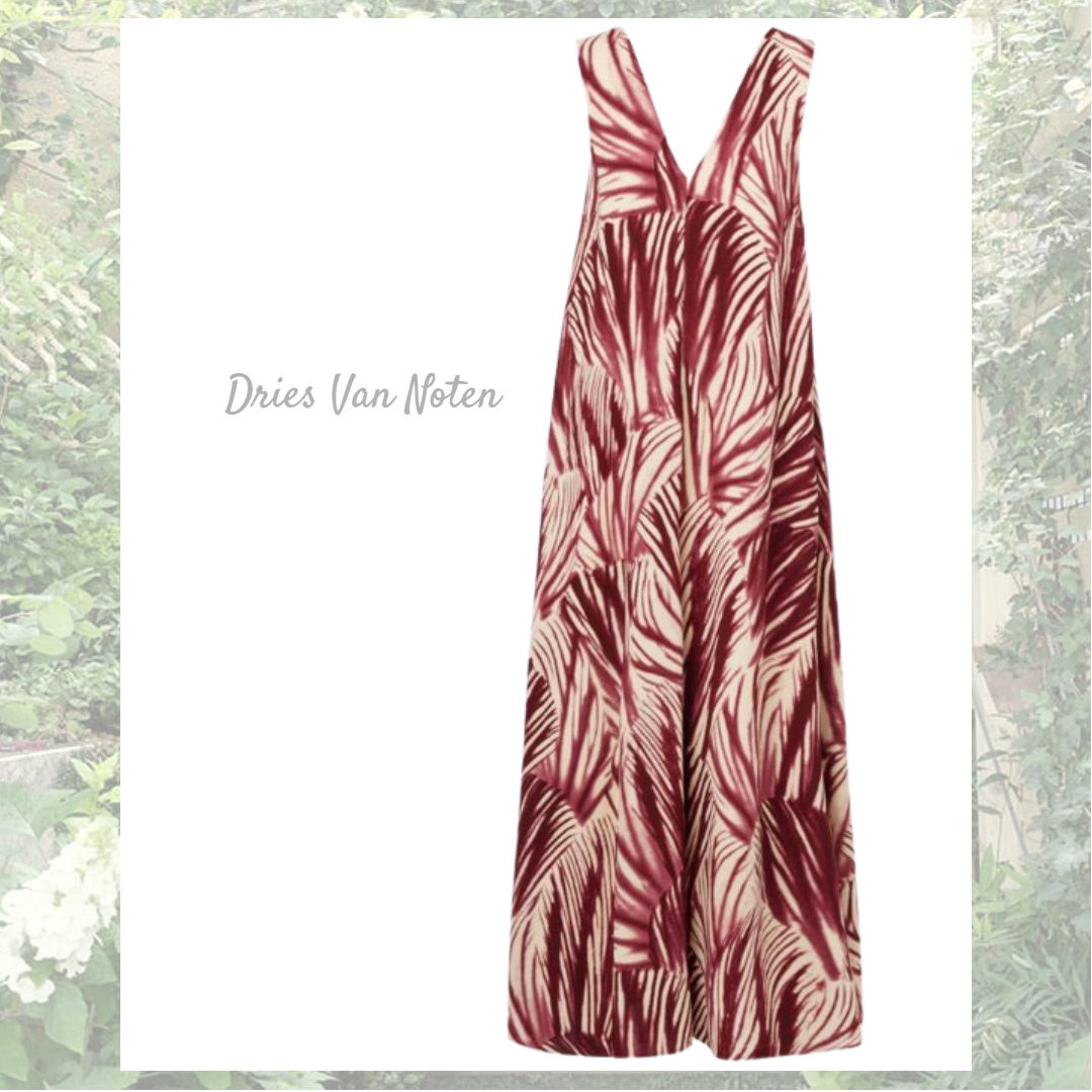 ☆DRIES VAN NOTEN☆ パームリーフプリントマキシドレス♪