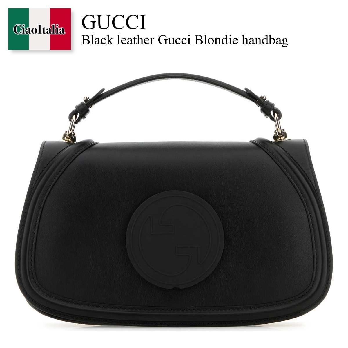ハンドバッグ Gucci Black Leather Gucci Blondie Handbag