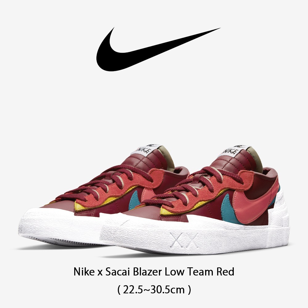 【Nike x Sacai】 正規品★ Blazer Low Team Red