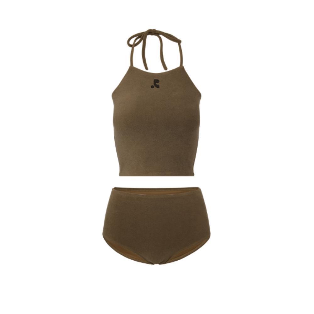 ★Rest & Recreation★ TERRY HALTER NECK BIKINI BROWN