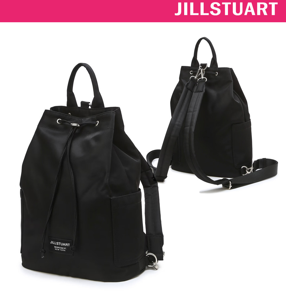 JILLSTUART■[Gelato] Black recycling nylon backpack
