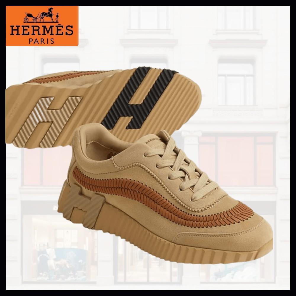 【大人可愛い☆】HERMES スニーカー バウンシング ヘリンボーン