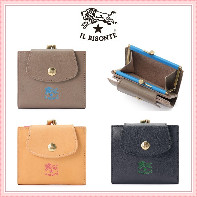 大人気!! IL BISONTE [NEON LOGO COLLECTION] ロゴウォレット