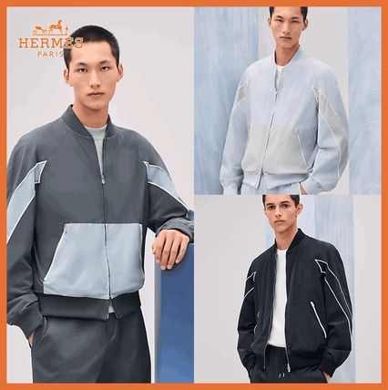 ブルー（青）系 HERMES(エルメス) アウター・ジャケット(メンズ