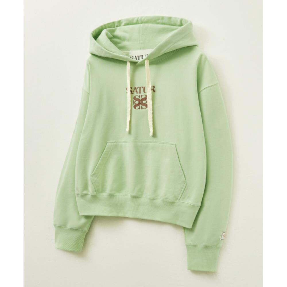 パーカー・フーディ SATUR Apero Pocket Hooded Sweatshirt Light Green SA251MTH02L