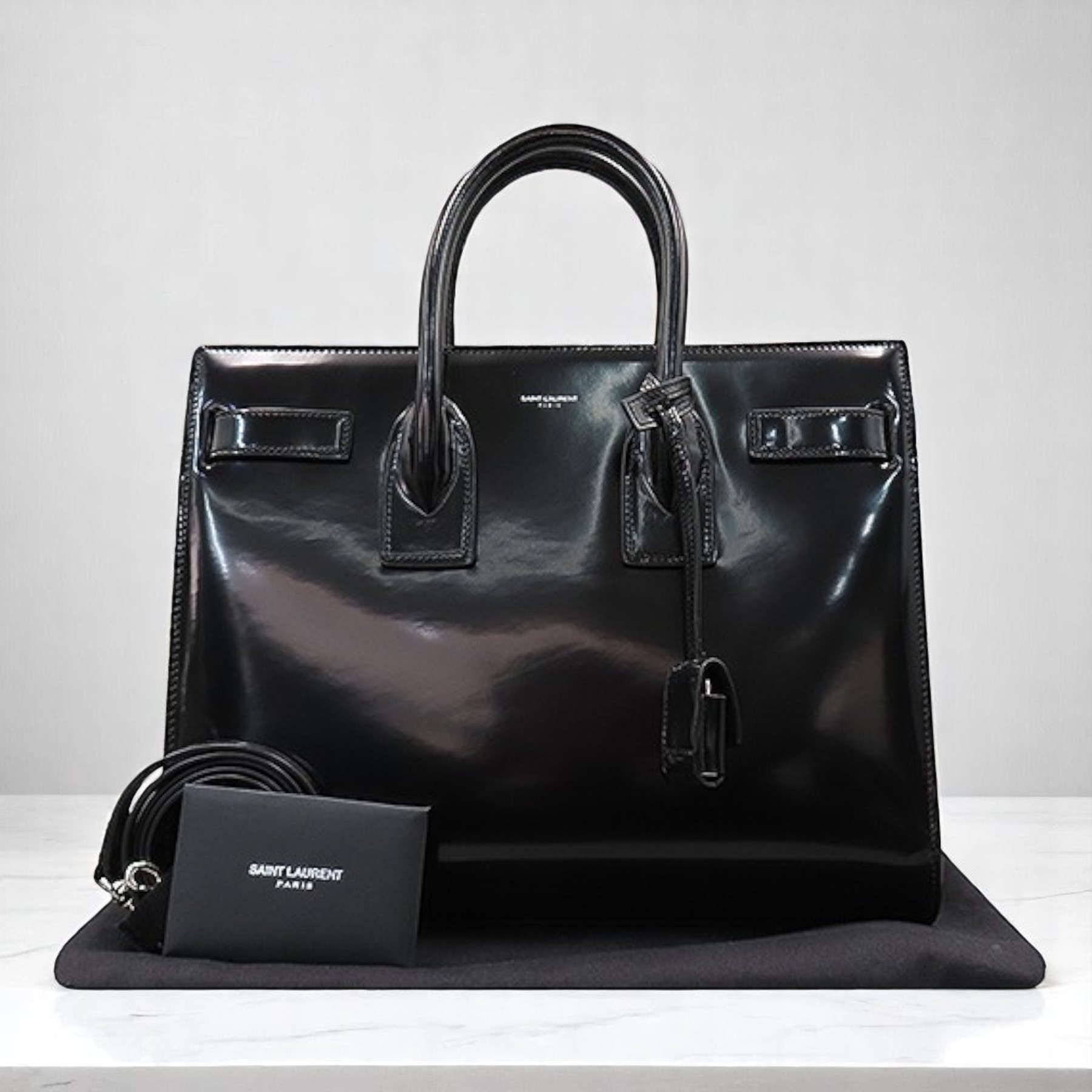 《Saint Laurent》 サックドジュール ミニ トートバッグ 中古