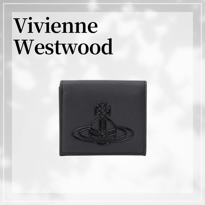 VivienneWestwood☆ LEATHER RUBBER ORB 二つ折り財布