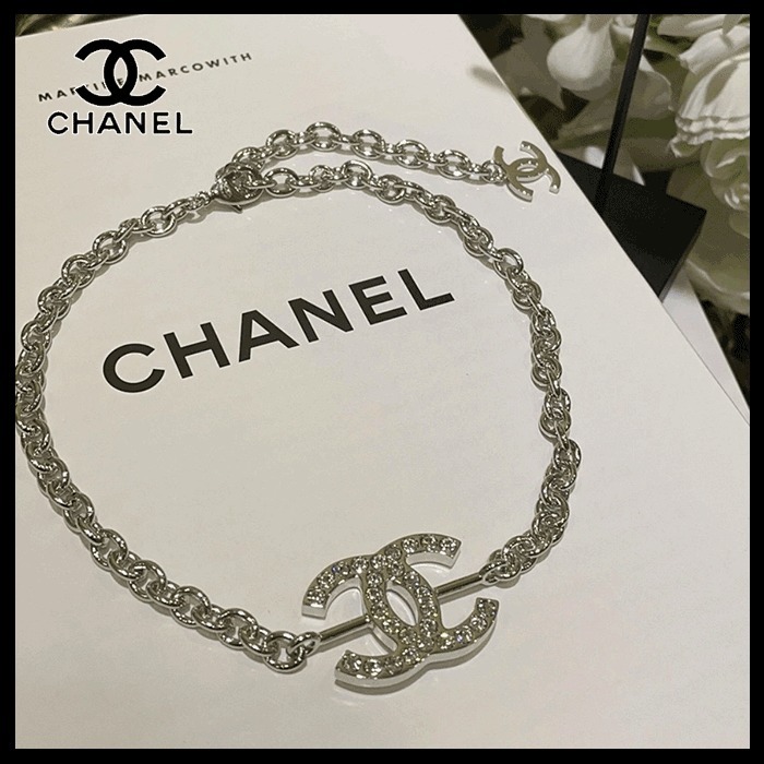 【キラキラ首元で輝く☆】CHANEL LOOK55 ネックレス CCロゴ
