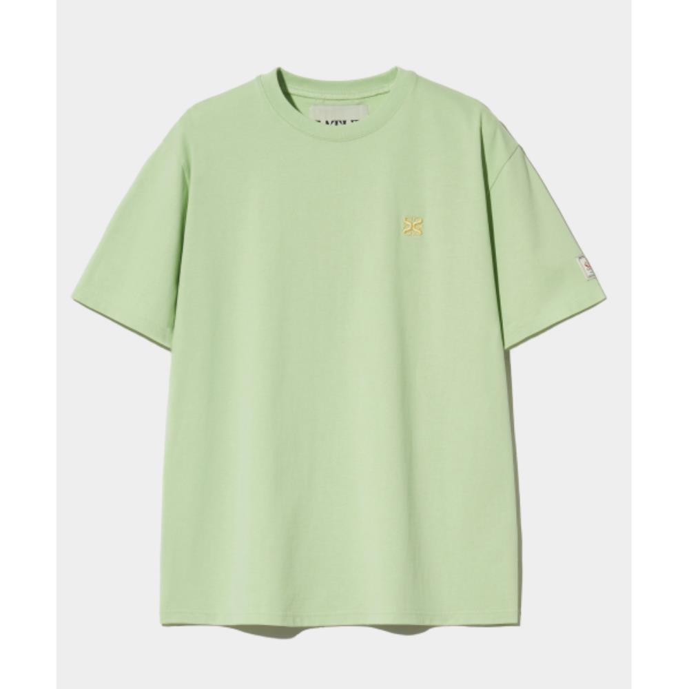 Tシャツ・カットソー SATUR Classic small logo short sleeve t-shirt olive mint SA2