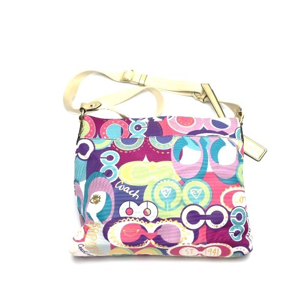 COACH マルチカラー ショルダーバッグ F19454