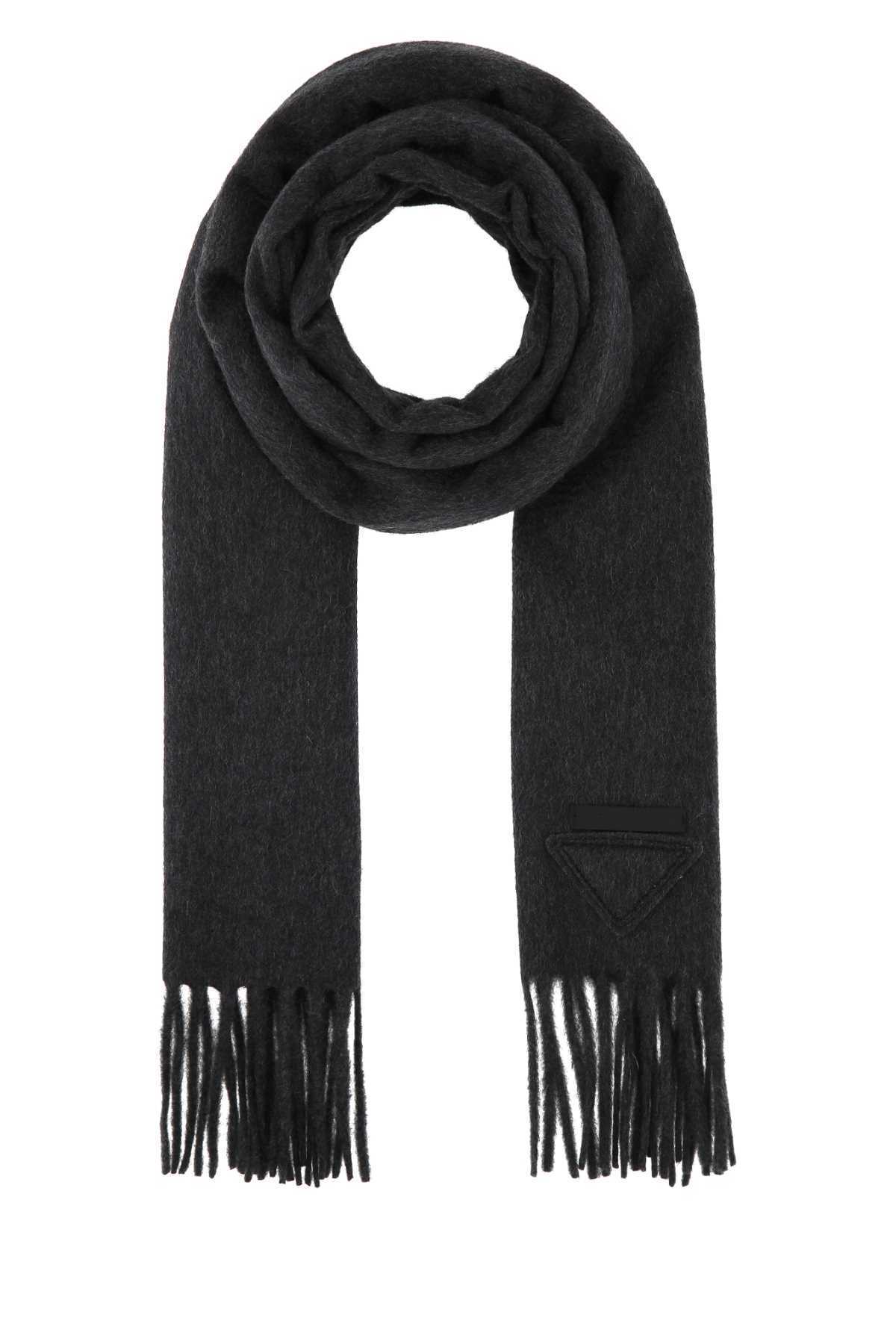 【送料&関税込】Prada Charcoal Cashmere Scarf