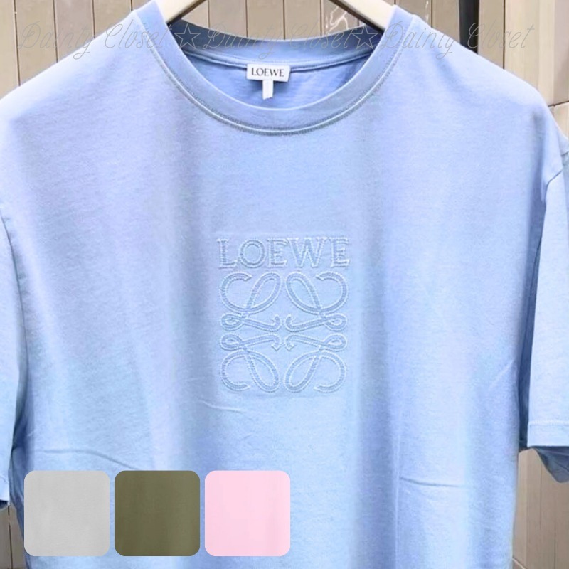 LOEWE ロエベ Tシャツ メンズ アナグラム コットン リラックス