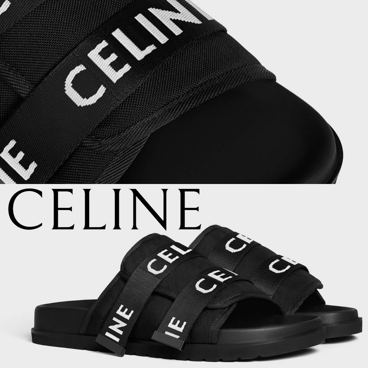 メンズ*CELINE*ピーテオ ストラッピーサンダル ジャカード