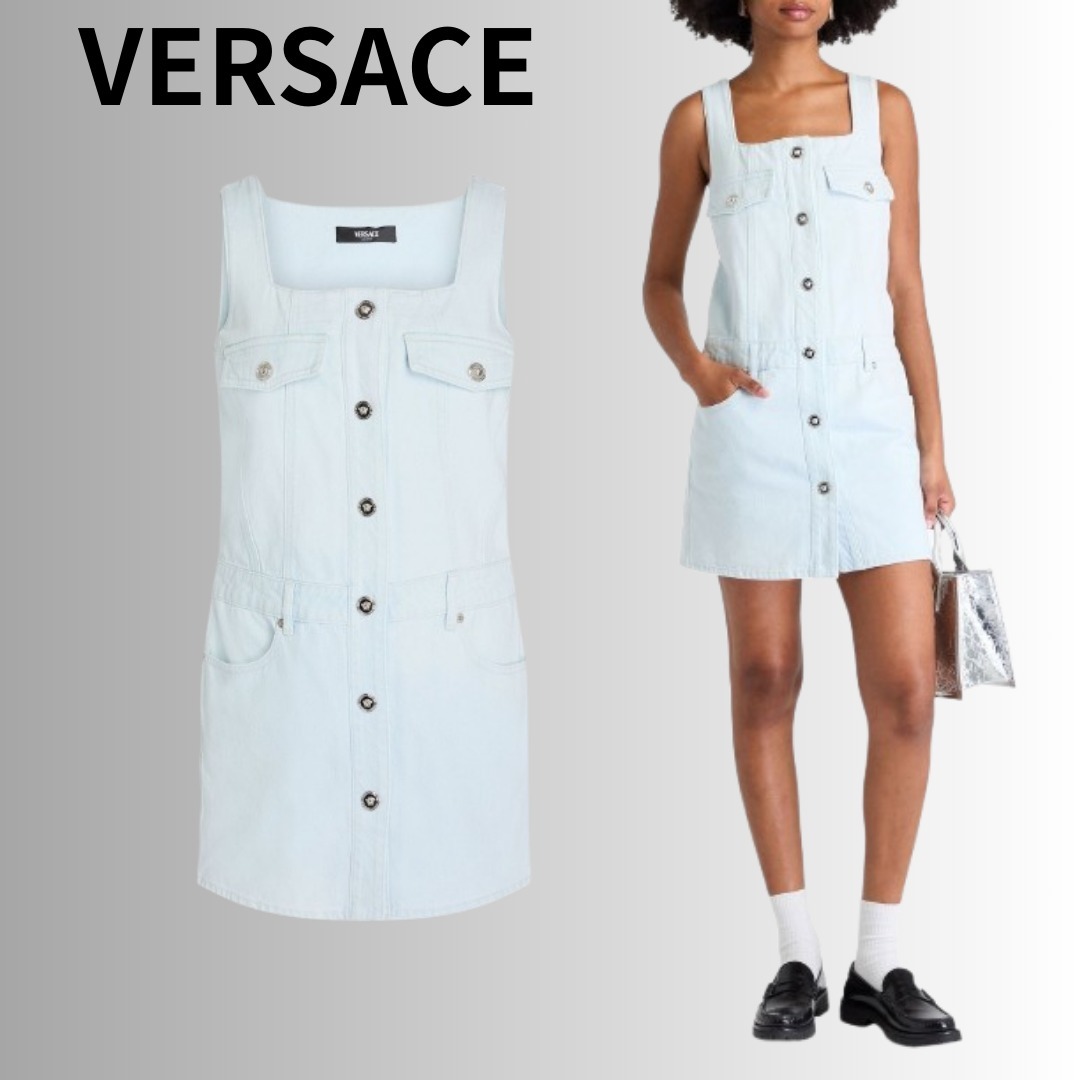 VERSACE デニム ミニワンピース