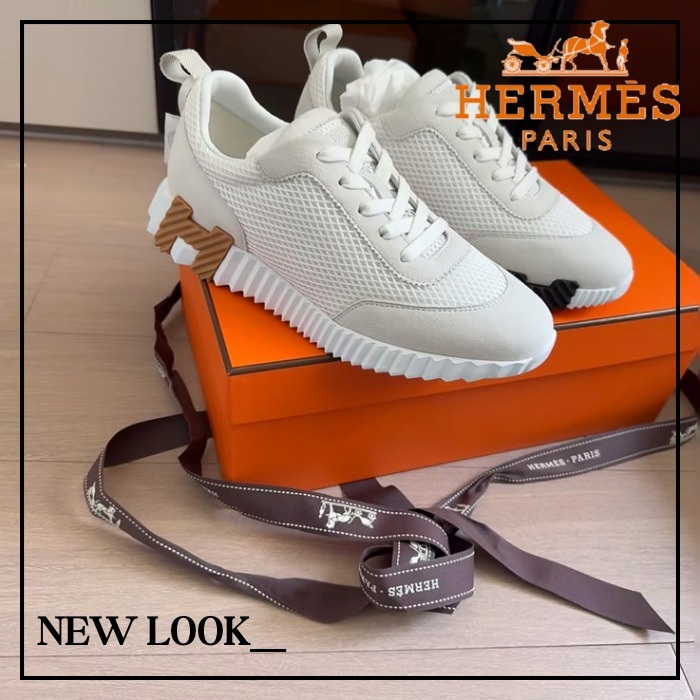 《スポーツに日常に》HERMES メンズ バウンシング スニーカー