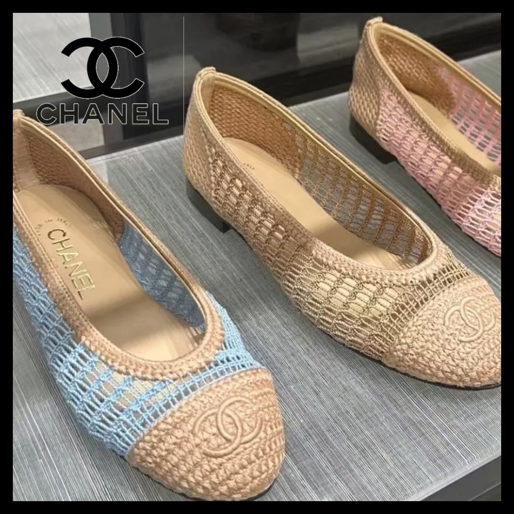【メッシュで可愛い♪】CHANEL バレリーナ