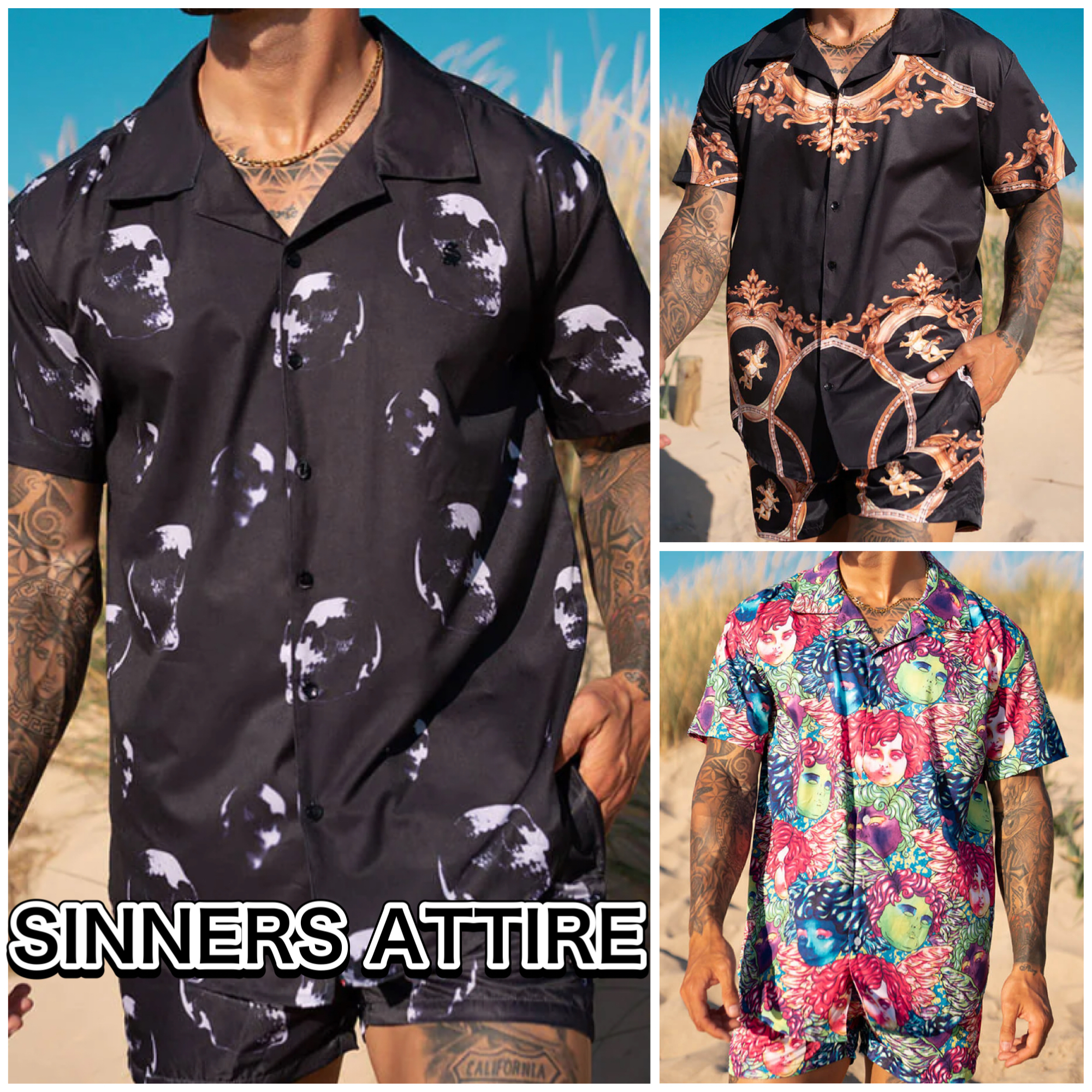 【SINNERS ATTIRE】リゾートシャツ