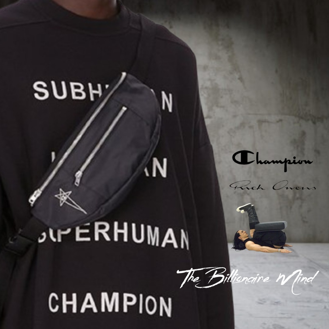 RICK OWENS X CHAMPION BUMBAG ボディバッグ クロスボディバッグ
