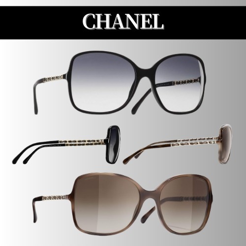 CHANEL◆スクエアサングラス ロゴ グラデーションレンズ