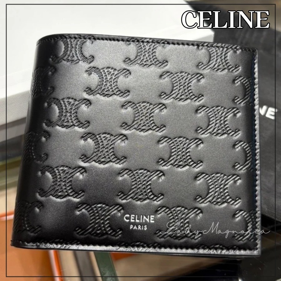 【CELINE】トリオンフ バイフォールドウォレット★カーフスキン