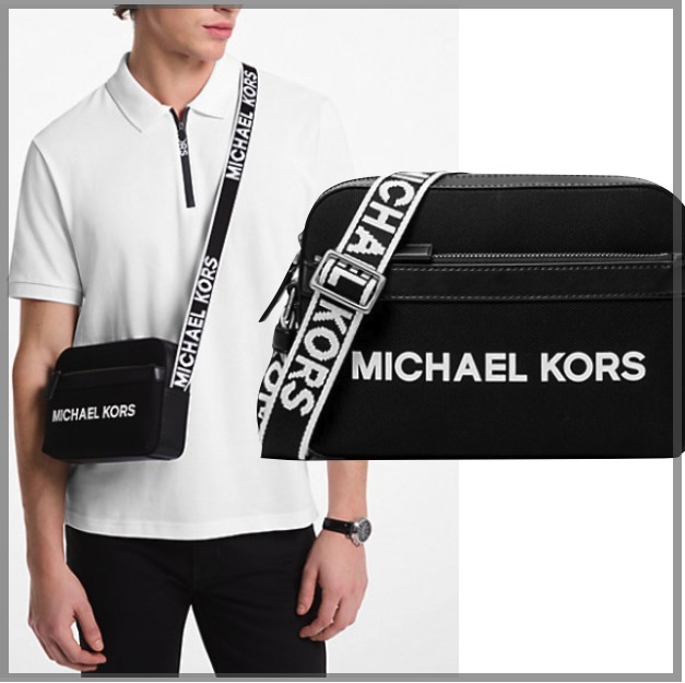 Michael Kors☆ロゴ ストラップ キャンバス ショルダー
