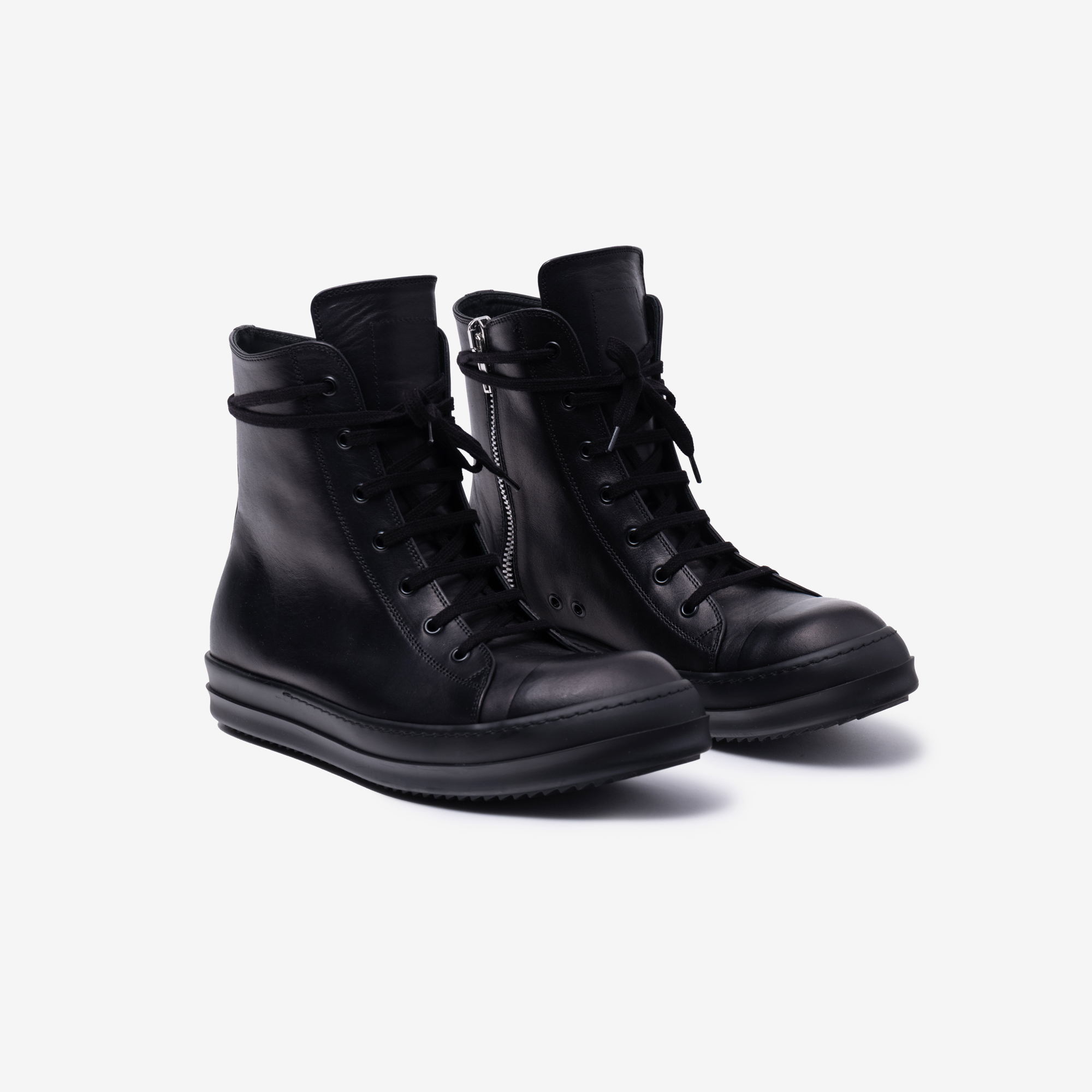 Rick Owens ハイトップレザースニーカー