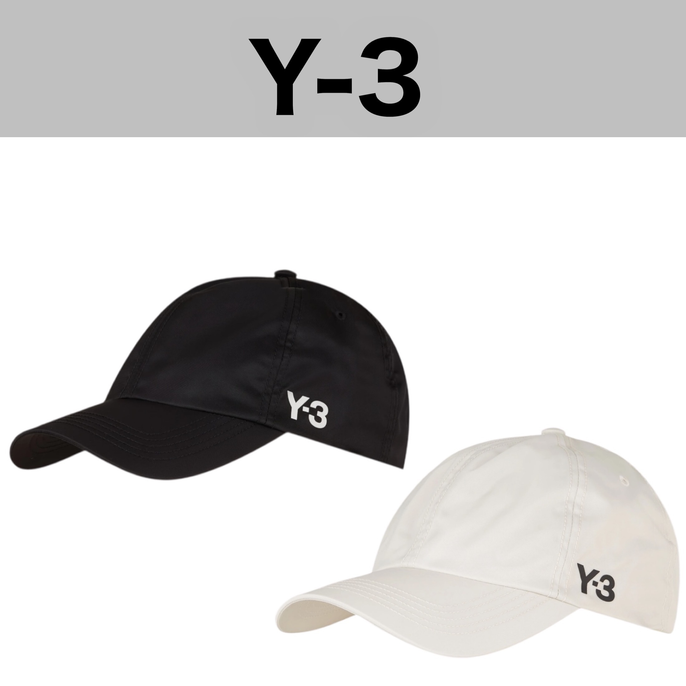 【安心の国内発送】  Y-3 LOGO キャップ  ブラック