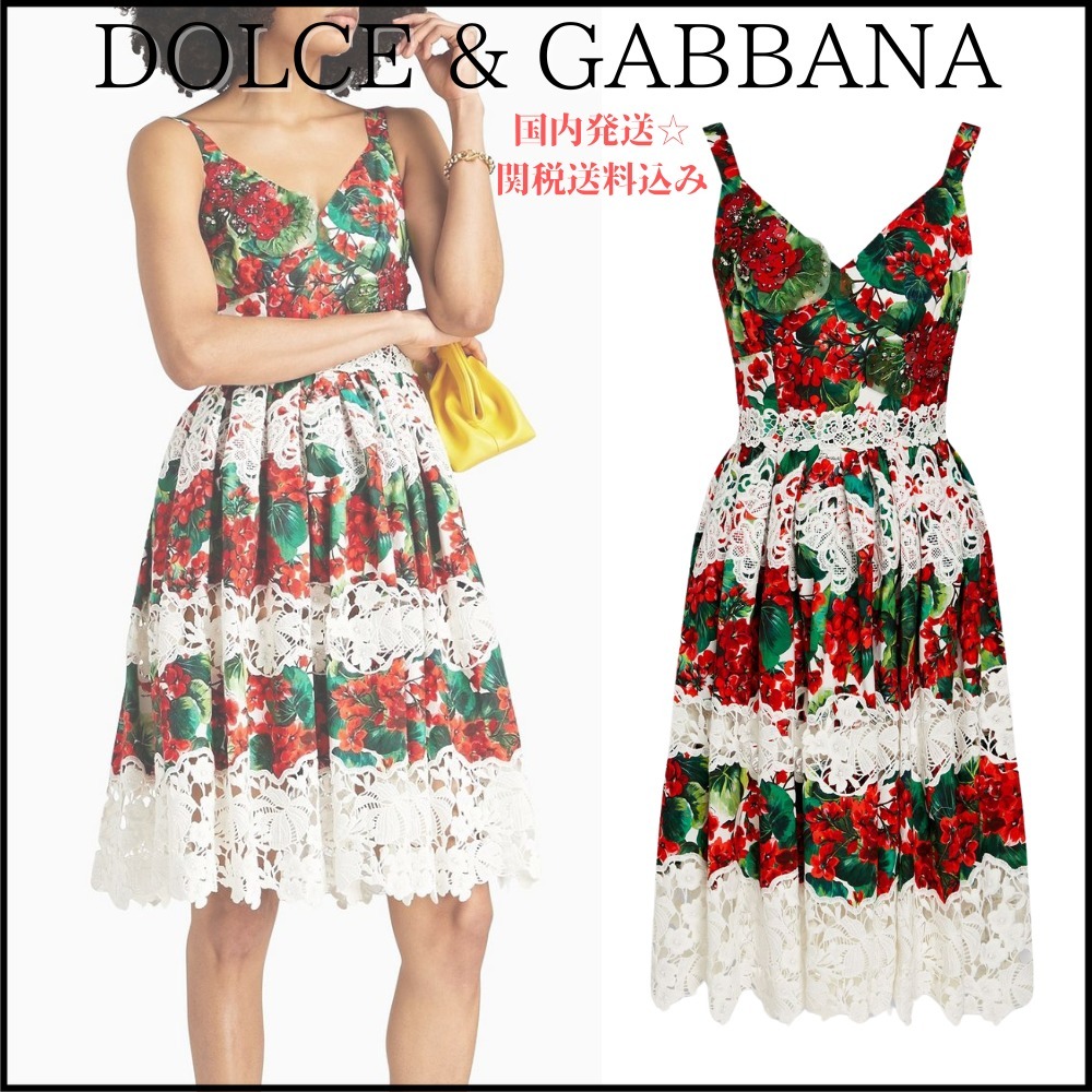 【DOLCE & GABBANA】かぎ針編み ワンピース 関税送料込み