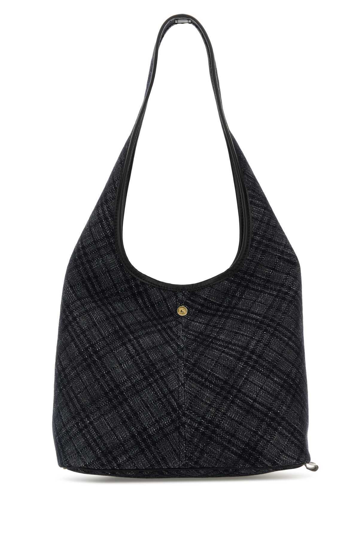 【関税&送料込】Burberry Embroidered Denim Shopping Bag