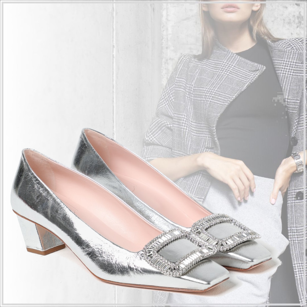極上の輝き【Roger Vivier】ベル ヴィヴィエ レザー パンプス