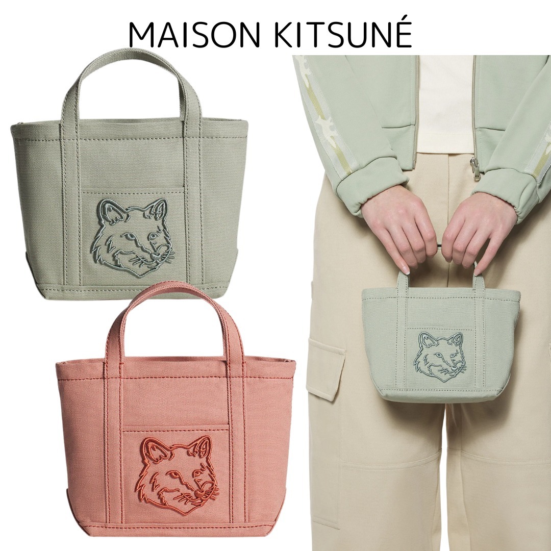 3WAY使用可能＜maisonkitsune＞フォックスヘッド ミニ トート