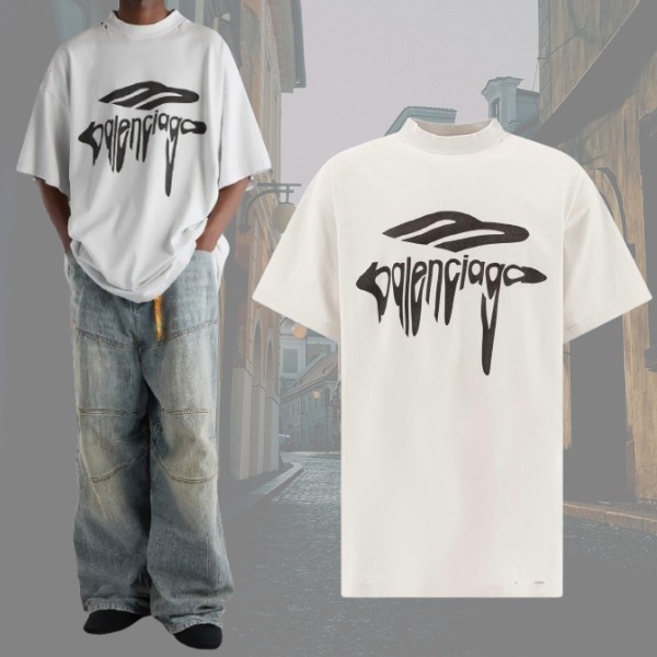 BALENCIAGA＊Men T Shirts White