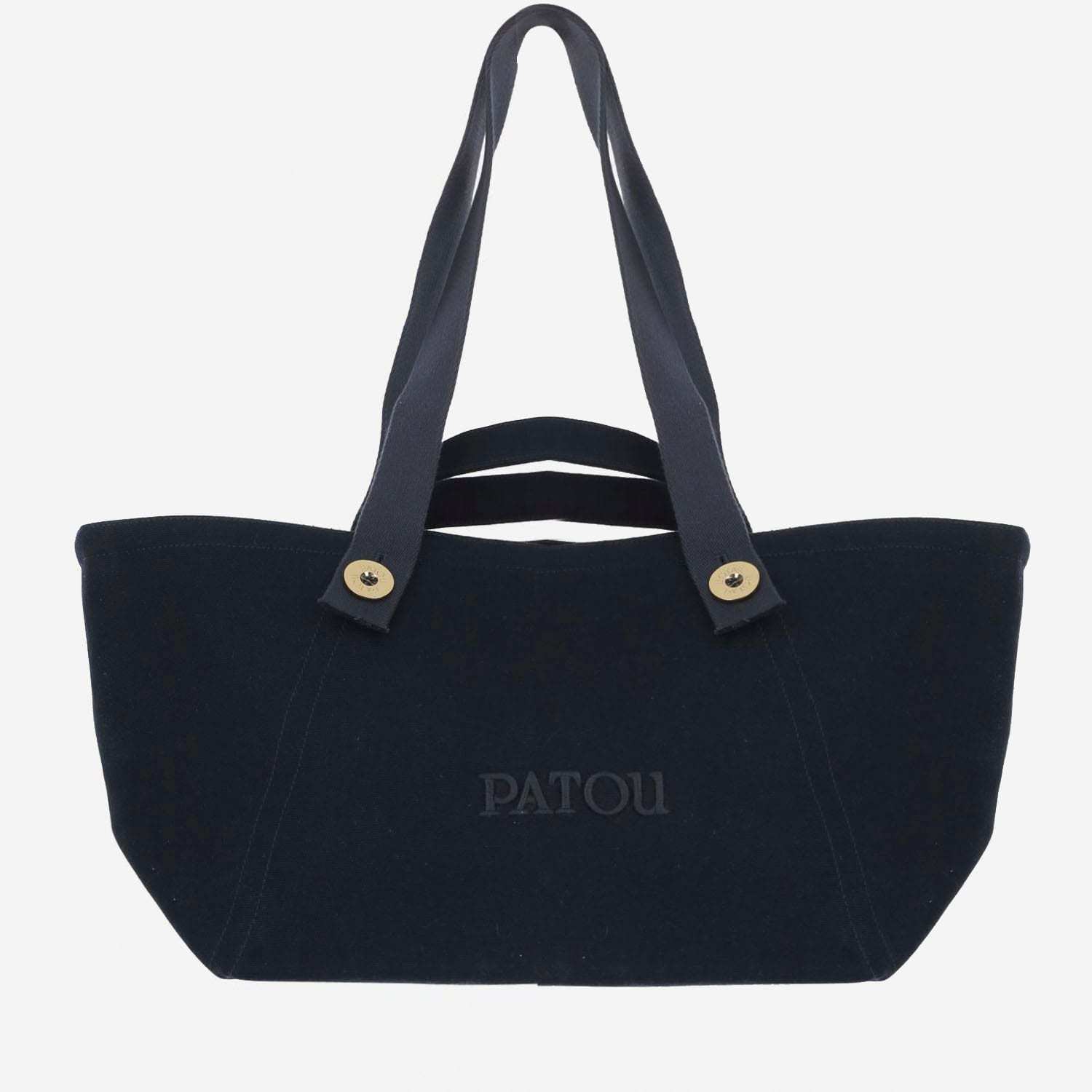 【送料&関税込】Patou Navy Blue Trapeze Shopping Bag