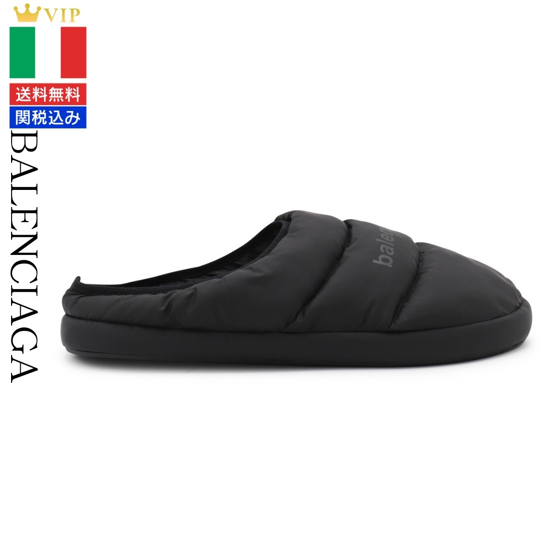 VIP【関税送料無料】希少 BALENCIAGA BLACK NYLON SANDALS