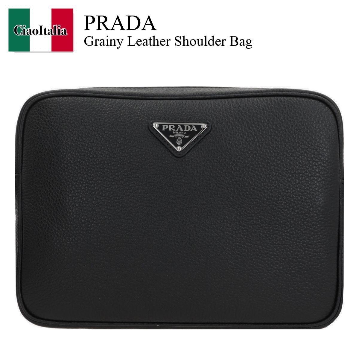 ショルダーバッグ Prada Grainy Leather Shoulder Bag
