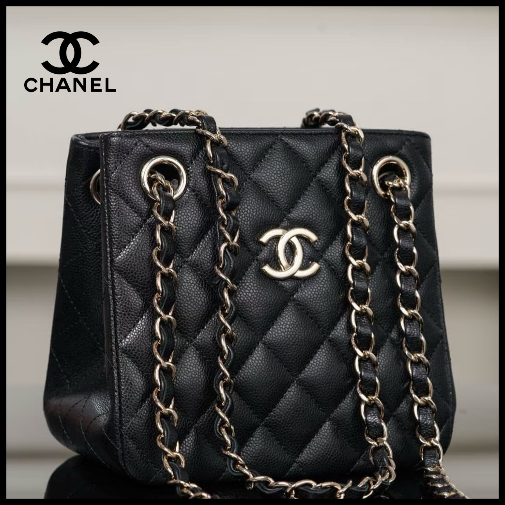 【CHANEL】ミニバケットショルダーバッグ/ハンドバッグ