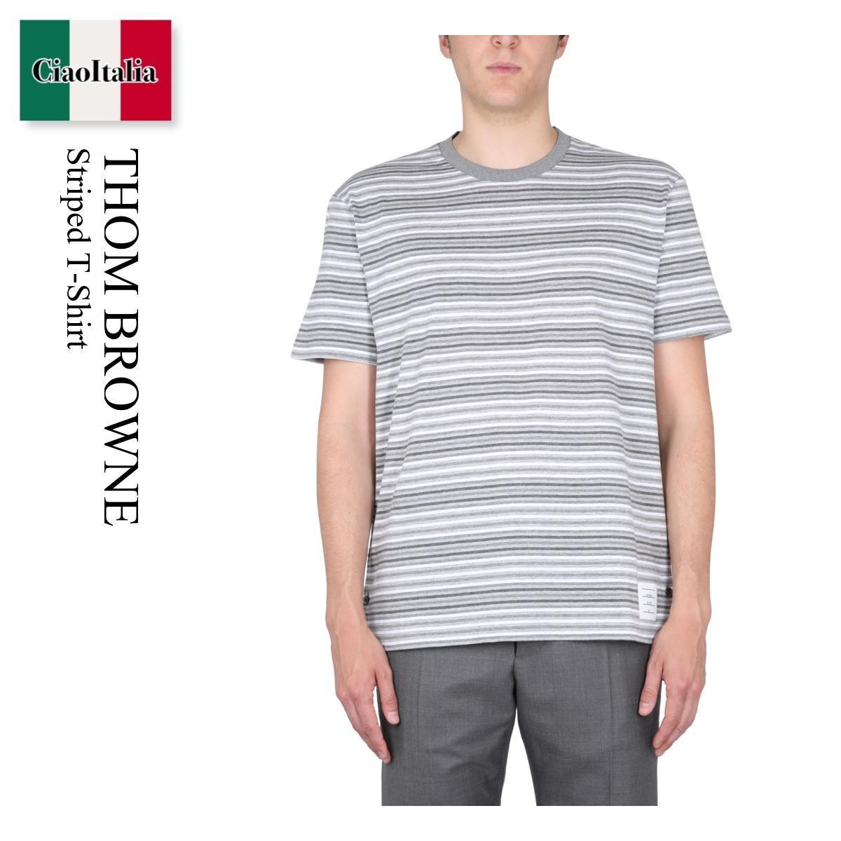 Tシャツ・カットソー Thom Browne Striped T-Shirt