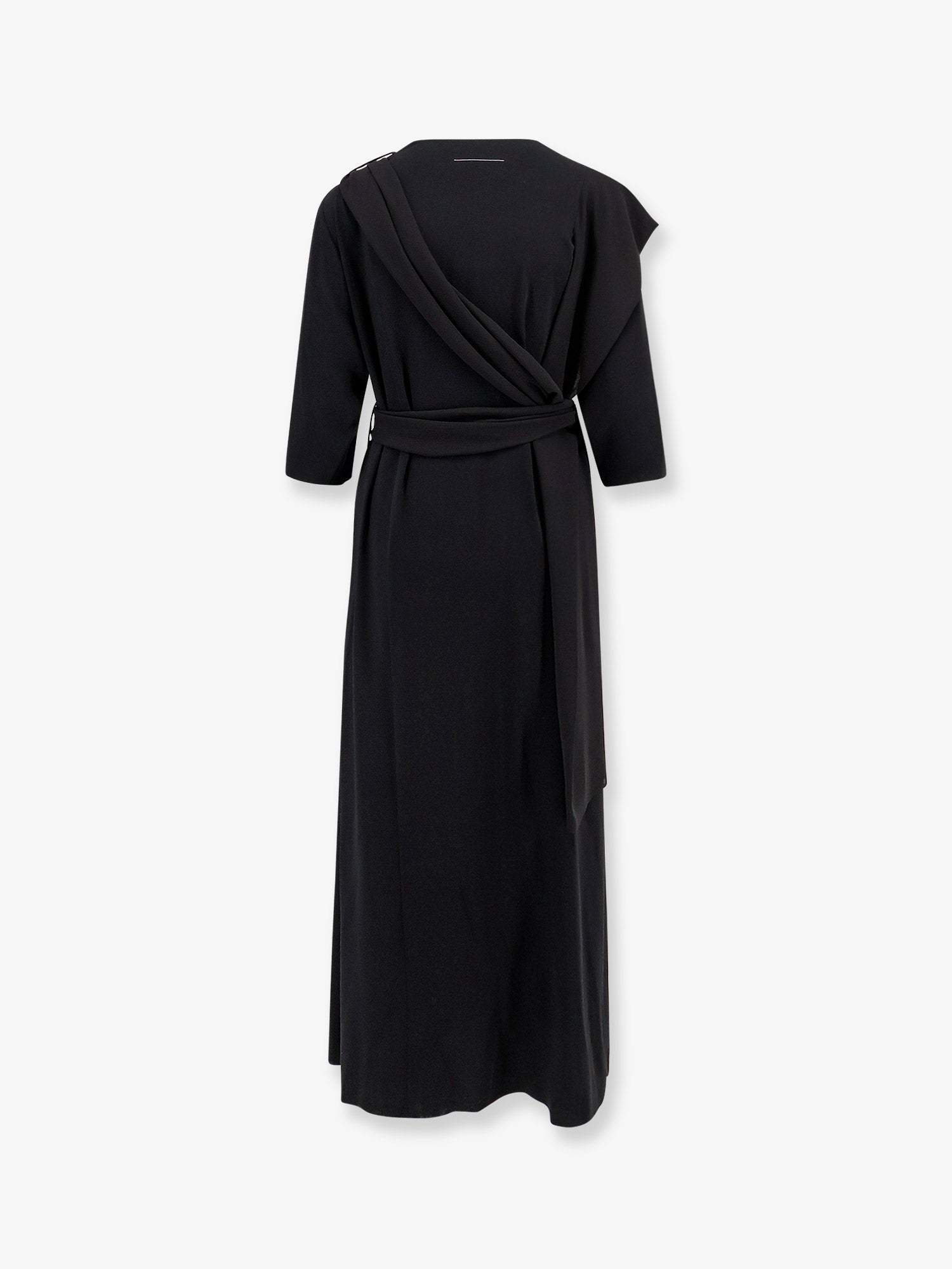 【関税込み】MM6 Maison Margiela ブラック ドレス 即発 Maison Margiela MM6 ワンピース 黒 ラウンドネックドレス