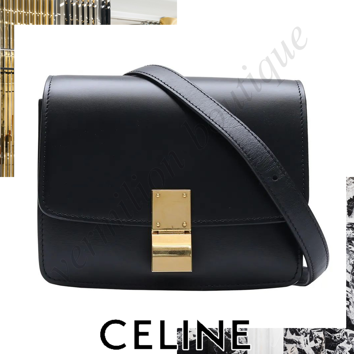 CELINE フィービー期 旧ロゴ CLASSIC BOX ショルダーバッグ