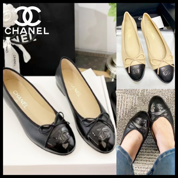 【オシャレ履きやすい】CHANEL バレリーナ パンプス