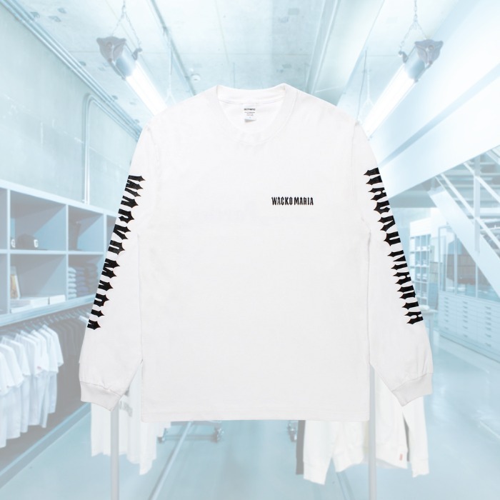★すぐ届く【WACKO MARIA ワコマリア】クルーネック 長袖Tシャツ