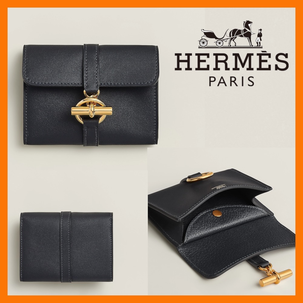 留め具が可愛い♡HERMES Glenan コンパクト ウォレット